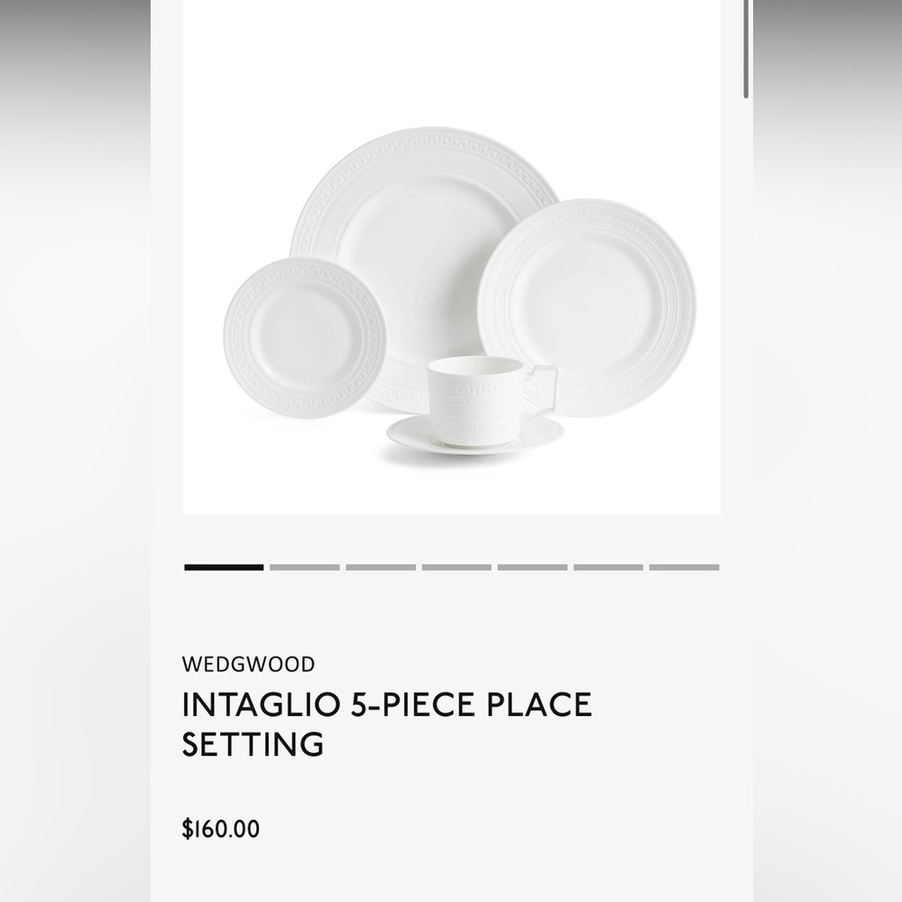 WEDGWOOD
INTAGLIO 5-PIECE PLACE SETTING